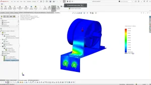 SOLIDWORKS Simulation Part Stress
