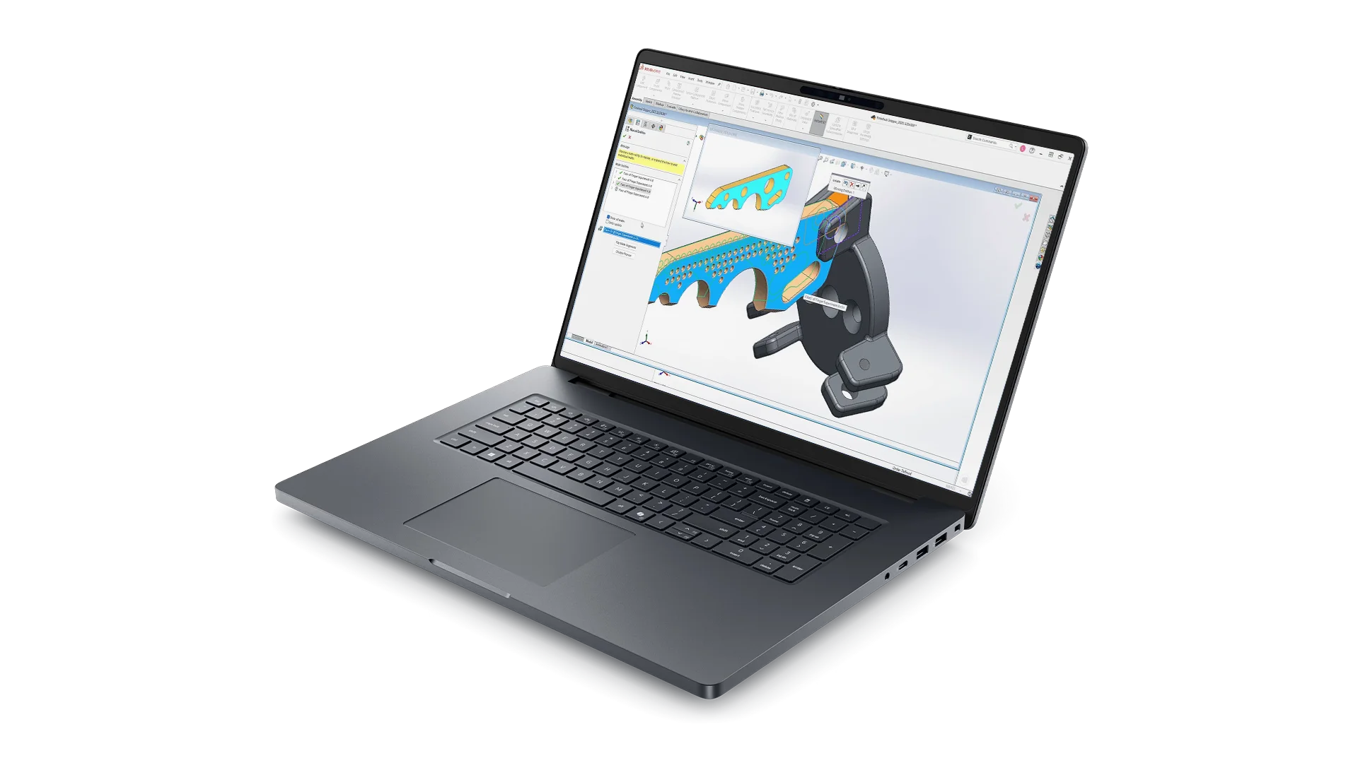 Dell Pro Max 18 Plus Laptop Facing Left